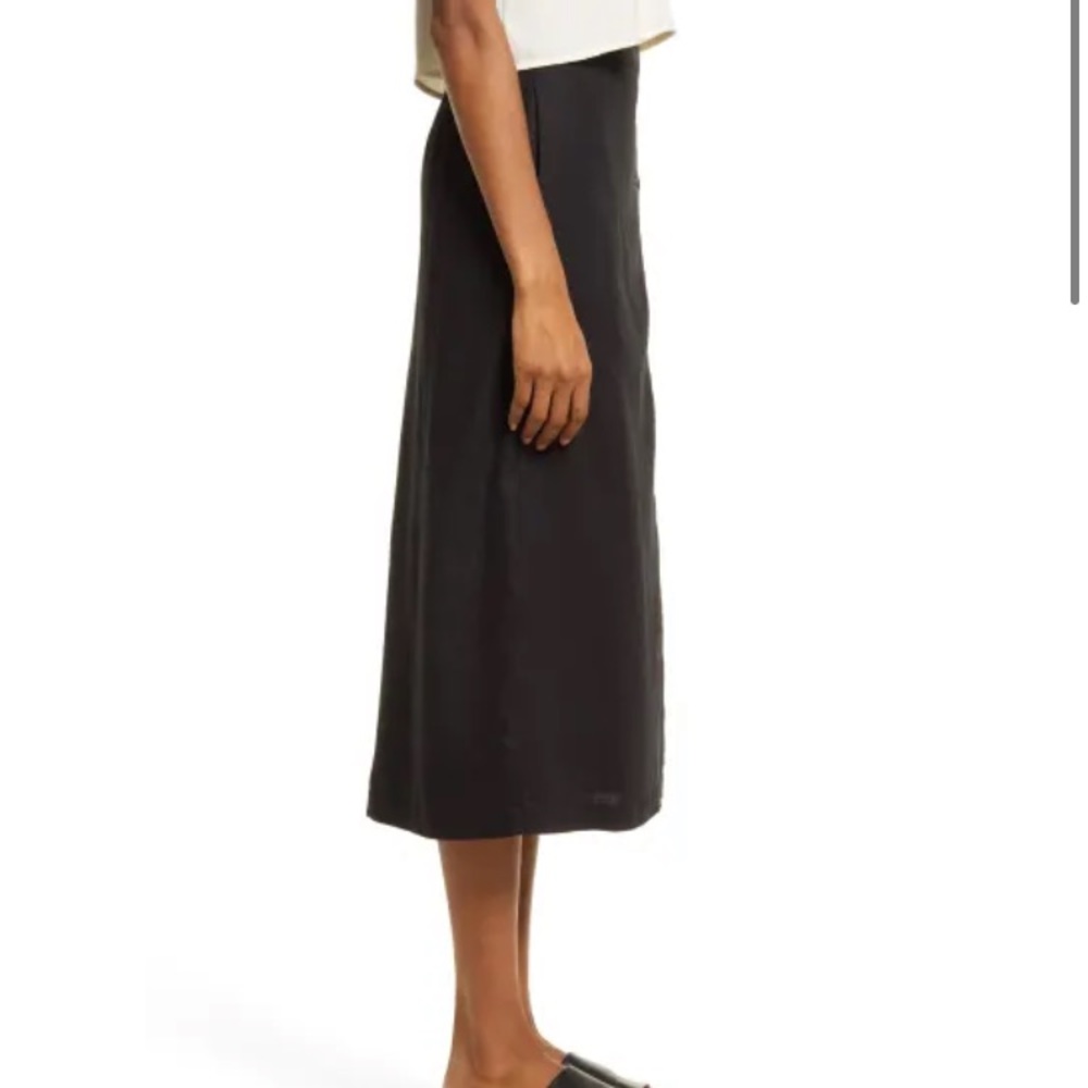 Treasure & Bond Linen Blend Midi Skirt - Picture 4 of 15